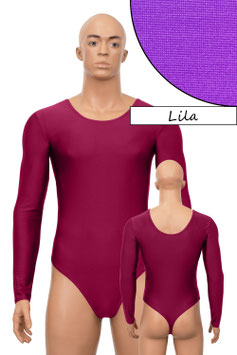Herren Stringbody lange Ärmel lila