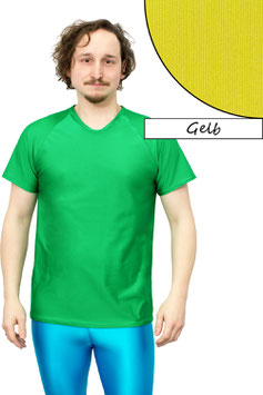 Herren T-Shirt Comfort Fit kurze Raglan Ärmel gelb
