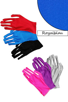 Kurze Handschuhe royalblau