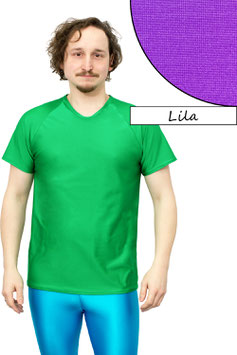 Herren T-Shirt Comfort Fit kurze Raglan Ärmel lila