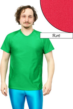 Herren T-Shirt Comfort Fit kurze Raglan Ärmel rot
