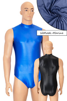 Herren Wetlook Body ohne Ärmel Rücken-RV marine