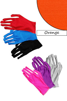 Kurze Handschuhe orange