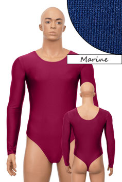 Herren Stringbody lange Ärmel marine