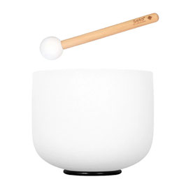 8" Crystal Singing Bowl Frosted 432 Hz in F