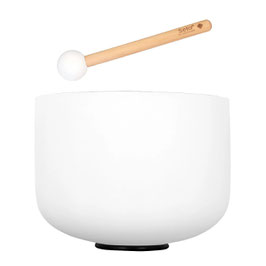 10" Crystal Singing Bowl Frosted 432 Hz in D
