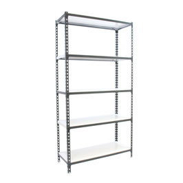 Metallregal anthrazit weiss