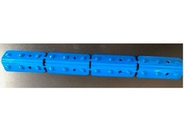 Verbinder blau für Regale mit der Breite 90 und 100 cm