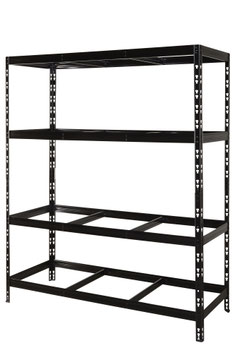 Schwerlastregal Rom 150 x 60 cm schwarz ohne Platten