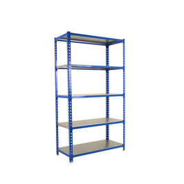 Metallregal blau / verzinkt
