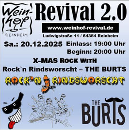 X-MAS Rock with Rock`n Rindsworscht – THE BURTS