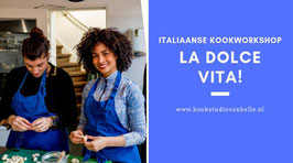Zaterdag 6 september// 17.30 - 21.30 //Vegetarisch Italiaans - La Dolce Vita