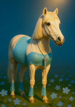 Kunstposter/Art Poster "The Blue Swiffa - SHAKE IT LIKE A HORSE FROM 1989"