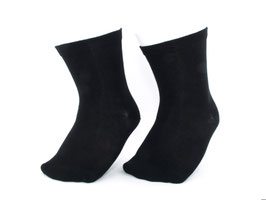 2 Paar Diabetikersocken extrem weit schwarz