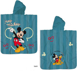 Badponcho met kap Mickey Mouse Turkoois 'Hey Mickey' 2-6 jaar