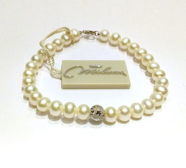 Bracciale Miluna perle freshwater e oro 750/1000.