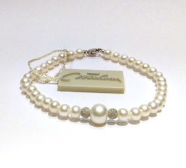 Bracciale Miluna perle freshwater e oro 750/1000.