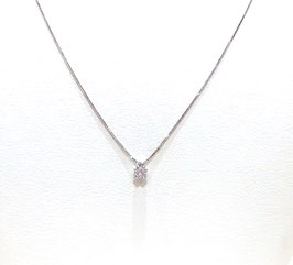 Collana Miluna punto luce 8 griffe oro 750/1000 e diamante naturale.