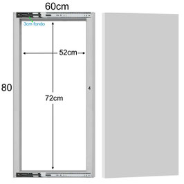 Tapa cuadro eléctrico corredera 60x80x4,5cm - Madera