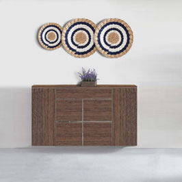 Cubre radiador flotante STAR CAJÓN 60cm - Dos armarios puertas 29cm - Color Blanco soft