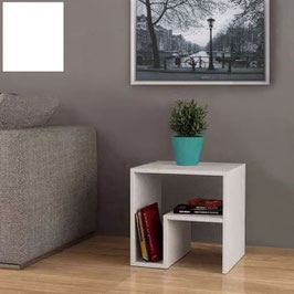 Mesita, mesa auxiliar STIL - Color Blanco Soft.