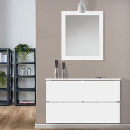 Cubre radiador flotante AMADEUS 90cm (Lacado blanco mate) Especial Alt. 77cm