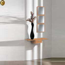 Recibidor diseño XICÓTE 80cm (Sobre madera) - Color Cerezo Duero.