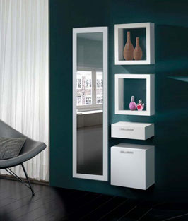 Recibidor BUTTERFLY - Color Blanco Soft.
