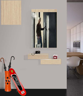 Recibidor TORINO 85cm - Color Roble Ortegal.