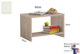 Mesita, mesa auxiliar MAGNUM - Color Oregón Siena.