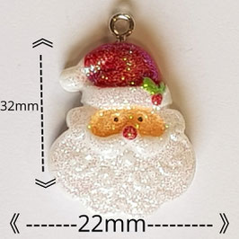 Ciondolo Natale Babbo Natale 22x32mm