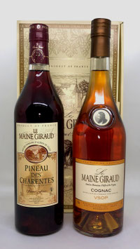 Coffret Cognac V.S.O.P et Pineau Rouge