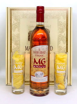 Coffret Cognac MG Glace et 2 Verres Long Drink