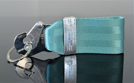 Flight OPS Key Chain -lingus green alu Plakette - mit Gürtelschlaufe!!