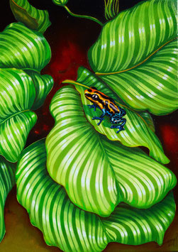 "Diamant in Uhrwald" ÖL auf Leinwand 50x70cm