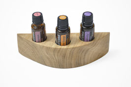 Eschenmaserholz Design Display Doterra für 3 ätherische Öle 15 ml Fl. Nr.3