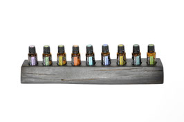 Mooreichenholz Design Display Doterra/Primavera für 9 ätherische Öle 15 ml Fl. Nr.1