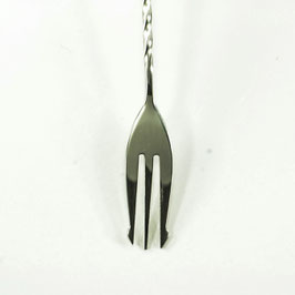 Bar spoon tridente plata 40cm