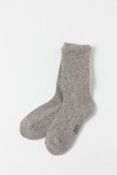 ひつじナチュラルウール (ナチュラルライトブラウン厚手)  NLB Sheepwool socks 羊毛靴下　保温性抜群・蒸れない・あったか！