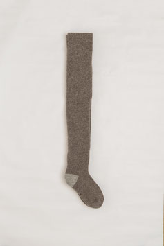 無地ヤクナチュラルウール膝上ソックス  YAK WOOL ABOVE THE KNEE SOCKS   希少！優れた保温力！ふんわりあったか！