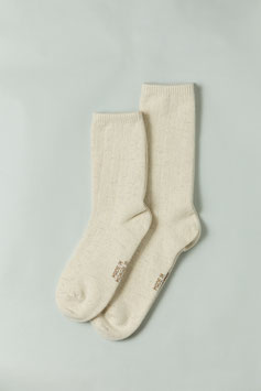 ひつじナチュラルウール薄手 (ナチュラルホワイト)  Sheepwool socks 羊毛靴下