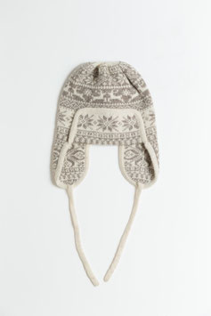 羊毛ナチュラルウール帽子 トナカイ柄  新入荷！ 数量限定！