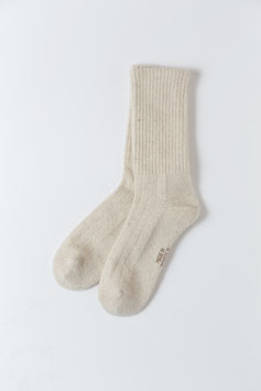 ひつじナチュラルウール (ナチュラルホワイト厚手)  Sheepwool socks 羊毛靴下