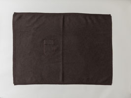 Yak natural wool 膝掛け ダークブラウン