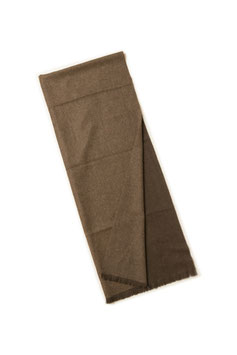 YAKナチュラルウールのショール  DarkBrown・Beige 2022年10月19日新入荷！数量限定！