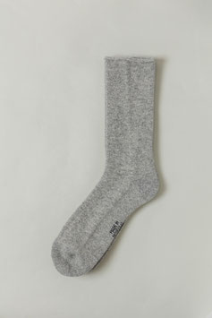 BIG FOOT ライトグレー厚手  27.5-30cm ひつじナチュラルウール Sheepwool socks