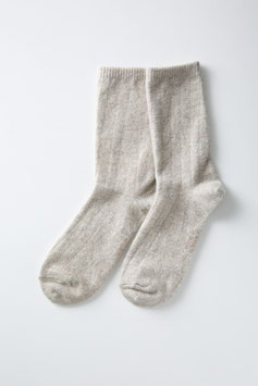 ひつじナチュラルウール (ナチュラルベイジュホワイト薄手)  Sheepwool socks 羊毛靴下　保温性抜群・蒸れない・あったか！