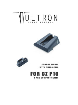 Wultron Mirino e tacca di mira per CZ P10 serie F e Compact codice: 1000257