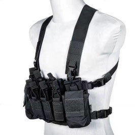 TACTICAL VEST MULTIFUNZIONE NERO/VERDE (WO-VE56)