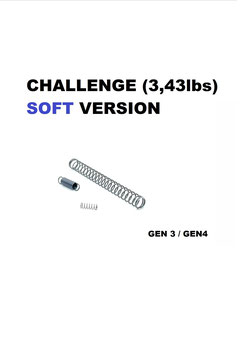 TR-1upgrade®  CHALLENGE KIT SPRINGS per tutta la serie Glock Gen 1/2/3/4 e 5^  codice: 1000070